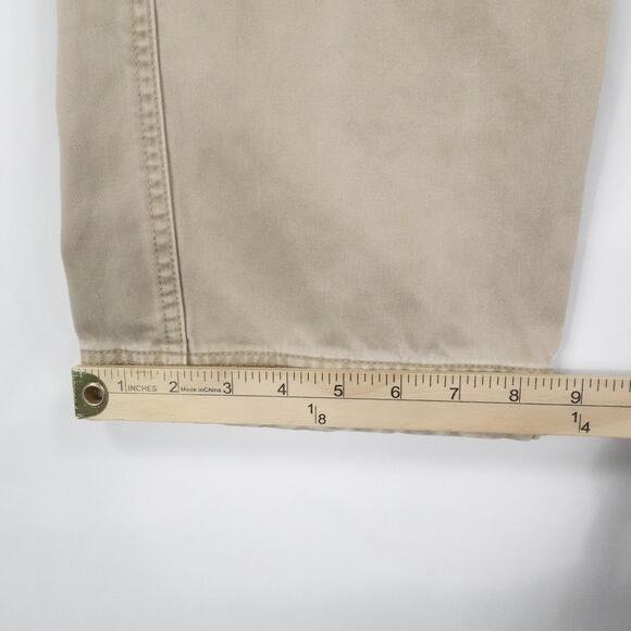 Old Navy Cargo Pants Men 32x26 Khaki Teakwood Cargo Utility Pockets Classic Y2K - Picture 12 of 15